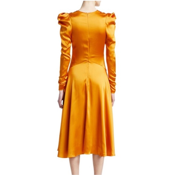 Jonathan Simkhai Sateen Long-Sleeve Midi Dress (New With Tags) - Picture 2 of 6